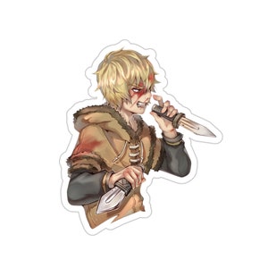 Vinland Saga Sticker • Thorfinn Fighter Anime Vinyl Decal • Waterproof Car Decal • Laptop Sticker • Manga Decal