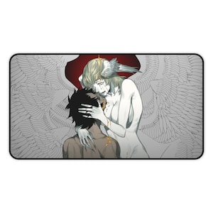 Devilman Crybaby Schreibtischunterlage • Akira und Satan Liebhaber • XXL Anime Mousepad • Manga Schreibtischunterlage