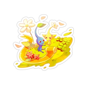 Pikmin Waterproof Sticker • Kawaii Vinyl Decal • Gaming Car Decal • Laptop Sticker • Slap Decal