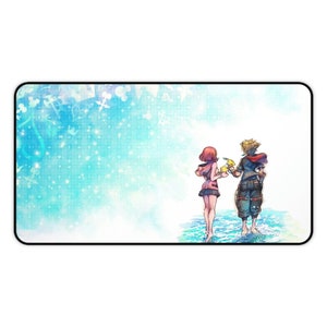 Sora and Kairi Kingdom Hearts Mousepad • ARPG Gaming Desk Mat