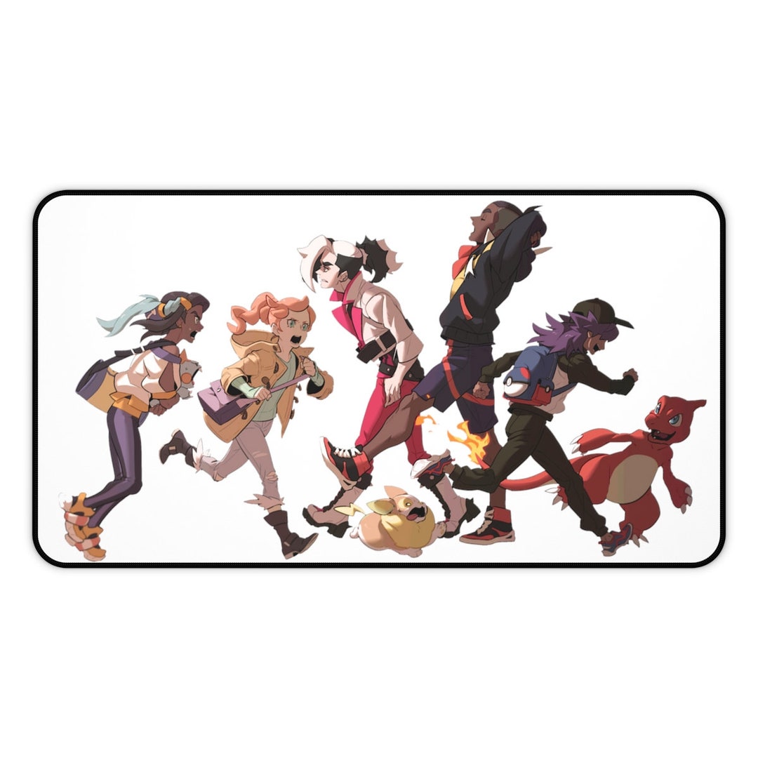 Pokemon Trainers Desk Mat Pokemon Mousepad Gaming Playmat Etsy
