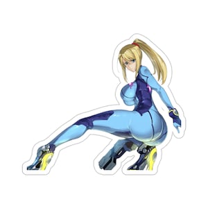 Metroid waterdichte sticker • Samus Zero Suit vinyl autosticker • Waifu-sticker