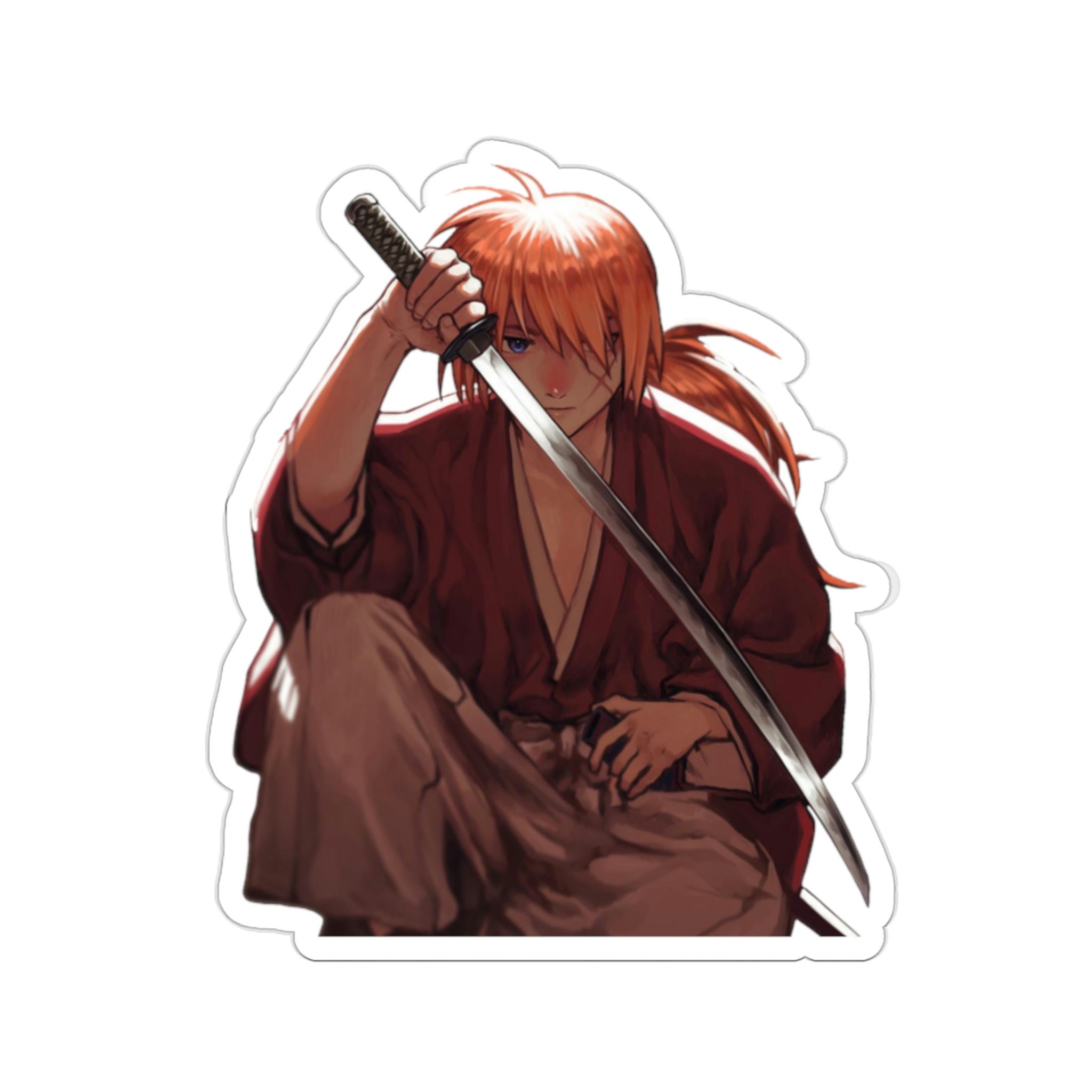 Himura kenshin - Kenshin manga Sticker by ArtSellerWorker