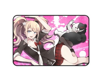 Danganronpa Mousepad • Junko Enoshima and Monokuma Desk Mat • Gaming Playmat