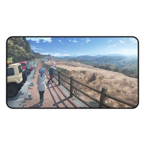 Tapete de mesa Yuru Camp • Tapete de jogo descontraído XXL • Tapete de jogo Yurucamp antiderrapante • Presente de anime Kawaii