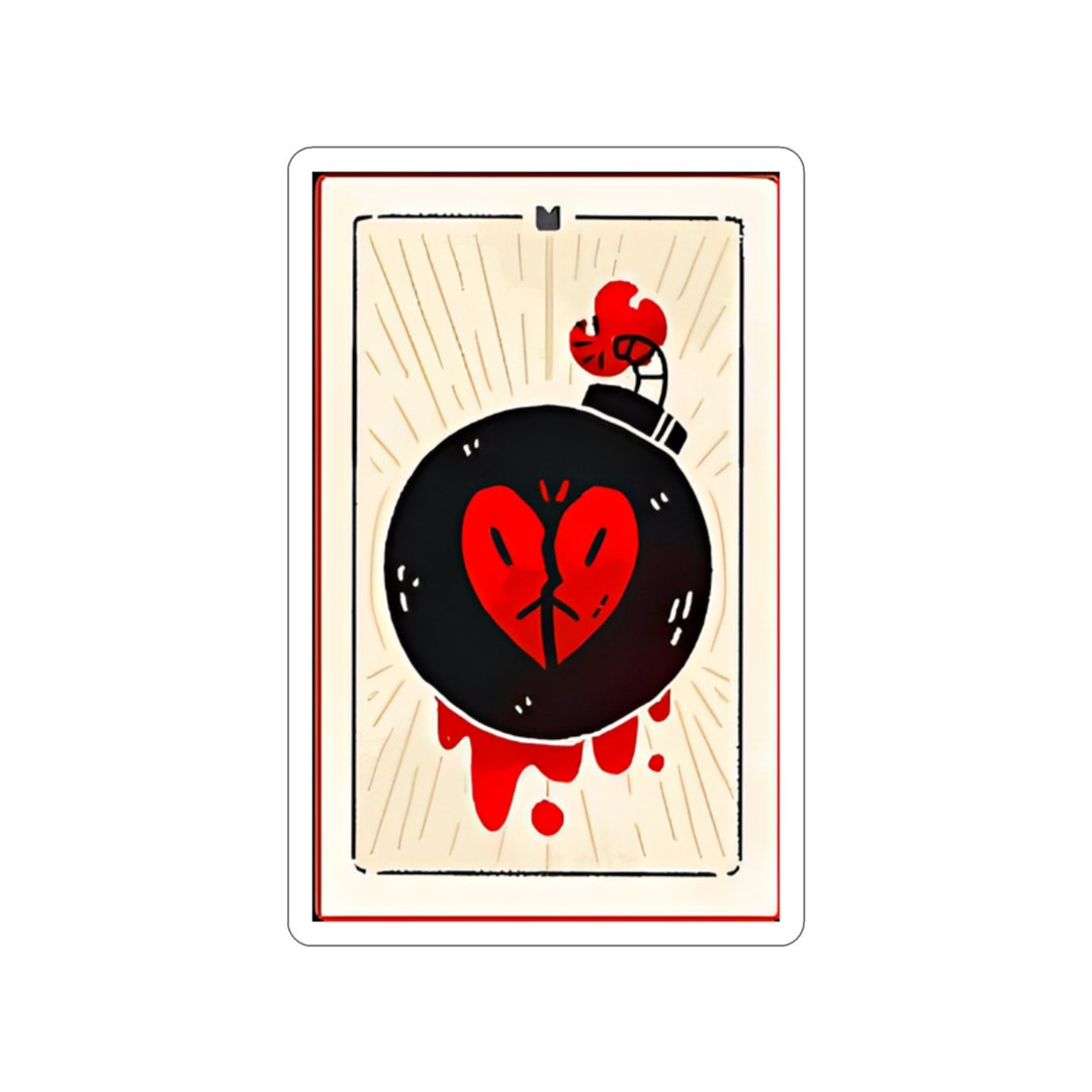 Cult of the Lamb Waterproof Sticker Retribution Tarot Card Etsy