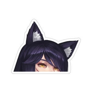 Ahri Peeker Sticker • LoL Peeker Car Decal • League of Legends Waifu Gaming Sticker