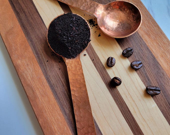 Handmade Solid Copper Scoop — Custom Stamped | Made in USA