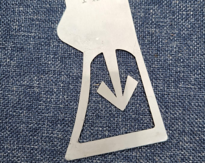 Axe Bookmark AND Paint Stencil "Broad Arrow" Style CUSTOMIZABLE