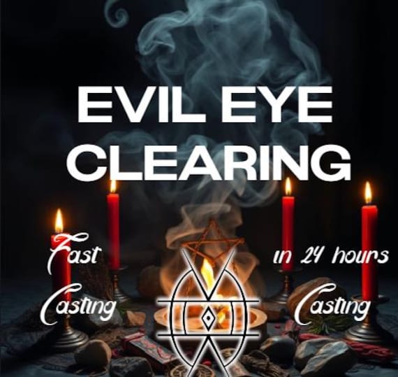 Evil Eye Clearing Intention, Distance Spiritual Energy Cleansing Session, Halloween gift