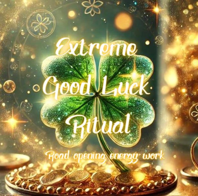 Extreme Good Luck Ritual, Father's Day Gift, New Chapter, Intention ...