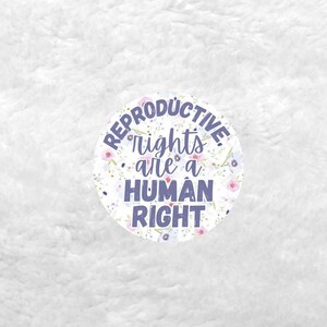Reproductive Rights Are Human Rights Pinback Pin Button FLORAL Badge ...
