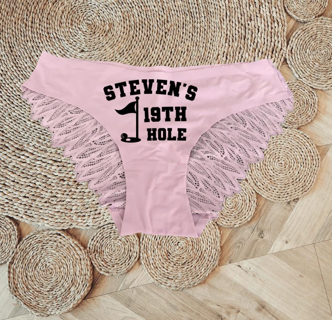 Lace 19th Hole Funny Golf Panty, Suggestive Lingerie, Anniversary Wedding Bridal Bachelorette Party Gift Funny Hole in One Gift - Etsy Lace 19th Hole Funny Golf Panty, Suggestive Lingerie, Anniversary Wedding Bridal Bachelorette Party Gift Funny Hole in One Gift - Etsy