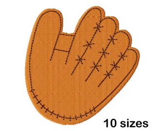 Baseball Glove Machine Embroidery Design, Sports Mitt, Instant Download