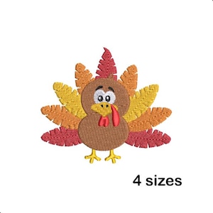 Turkey Machine Embroidery Design, Thanksgiving Fall Theme, Instant Download
