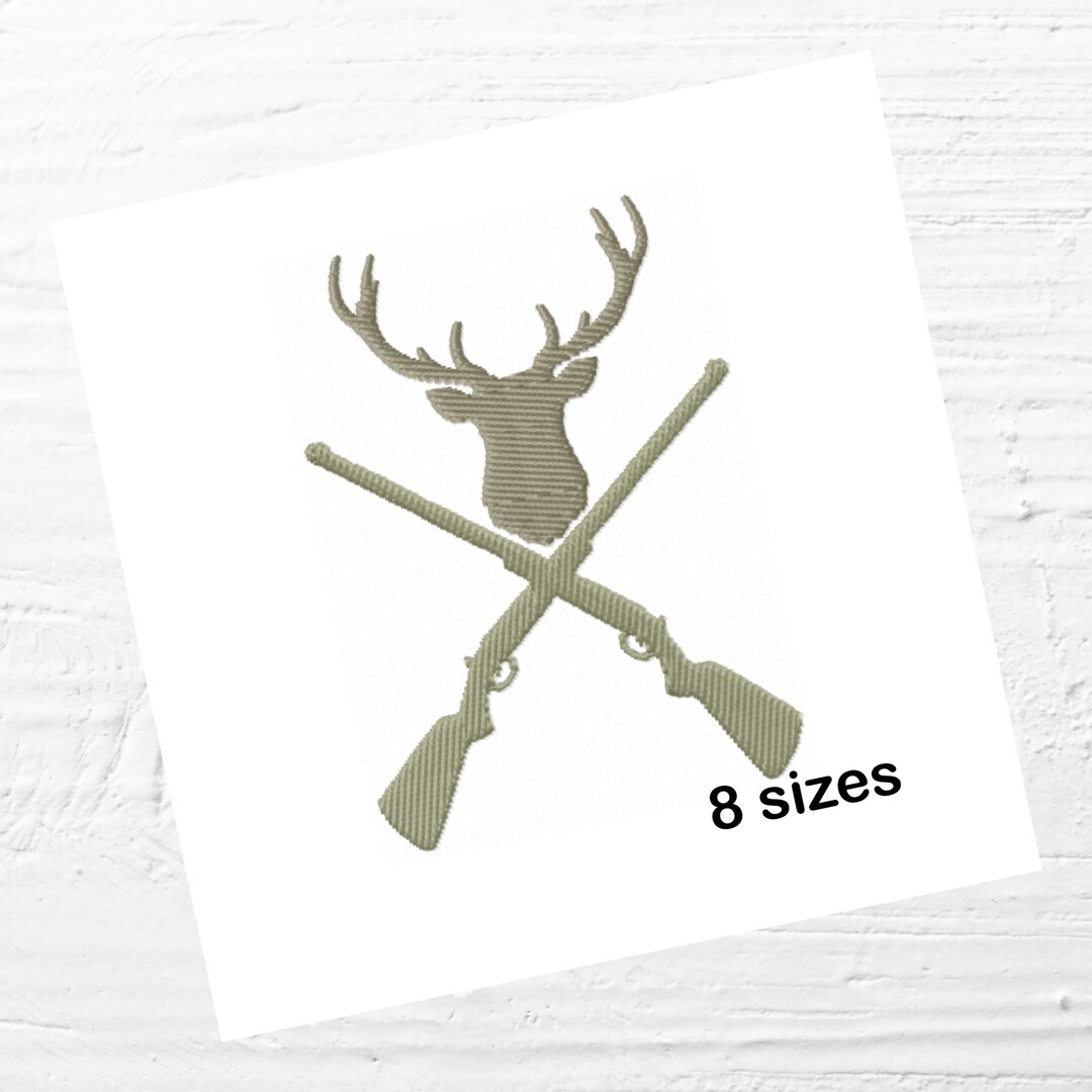 Deer Hunting Embroidery Designs Instant Download 8 Sizes Etsy