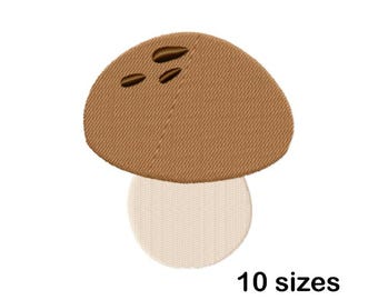 Mushroom Machine Embroidery Design, Fungi Embroidery File, Instant Download