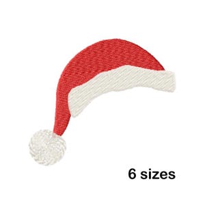 Pode incluir: Chapéu de Papai Noel vermelho e branco com um pompom branco. 6 tamanhos.