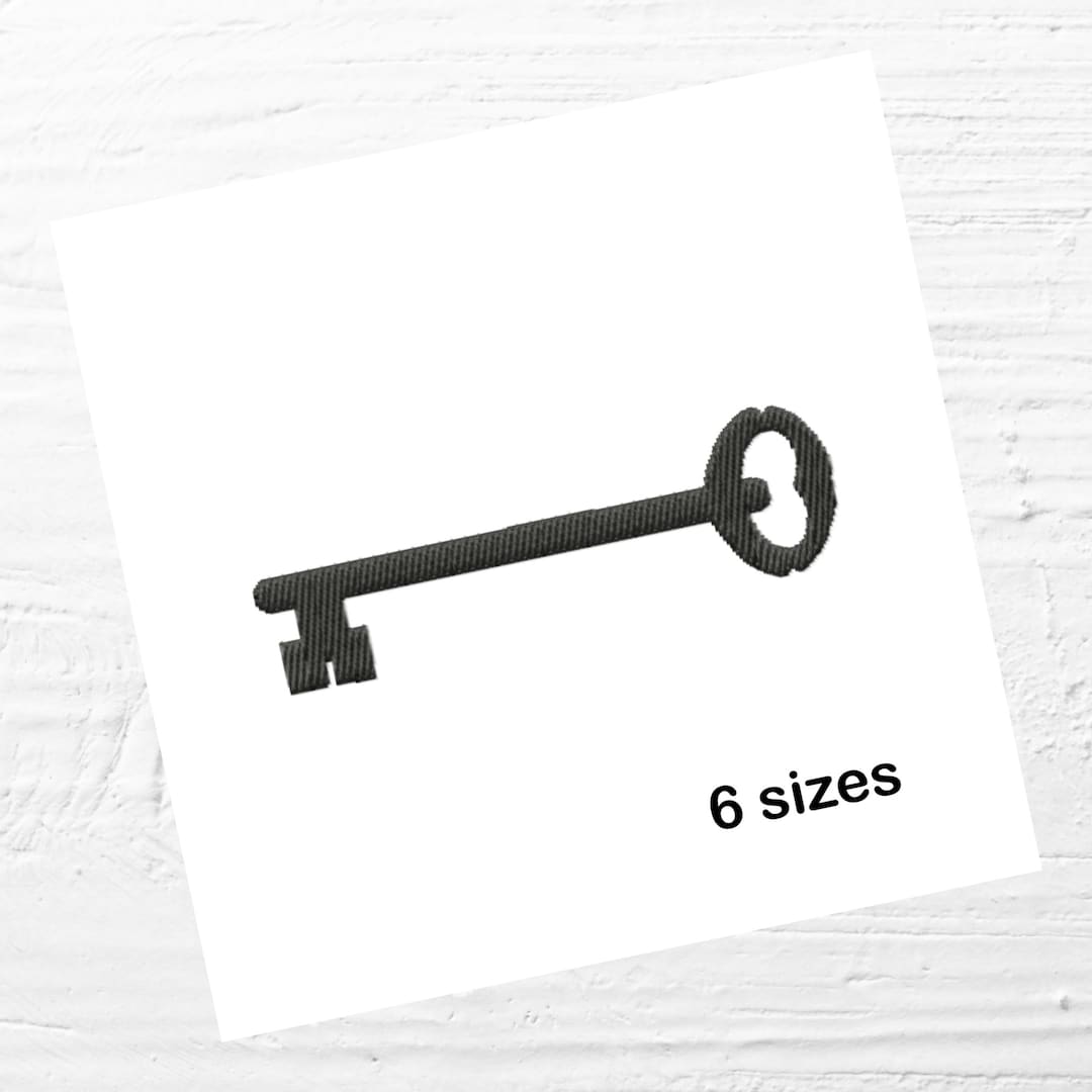 Antique Key Embroidery Designs Instant Download 6 Sizes - Etsy