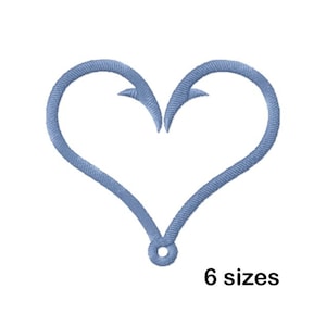 Fish Hook Heart - Etsy Fish Hook Heart - Etsy