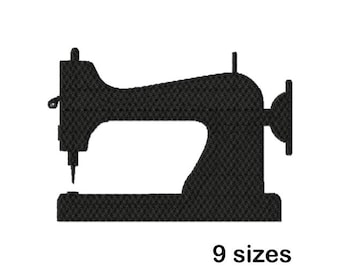 Vintage Sewing Machine Embroidery Design, Instant Download