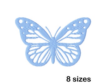 Butterfly Embroidery Designs, Instant Download in 8 Sizes