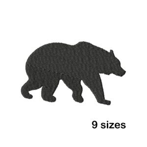 Black Bear Embroidery Design, Animal Design, Wildlife Embroidery, Machine Embroidery File, Instant Download