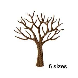 Tree Embroidery Design, Instant Download in 6 Sizes