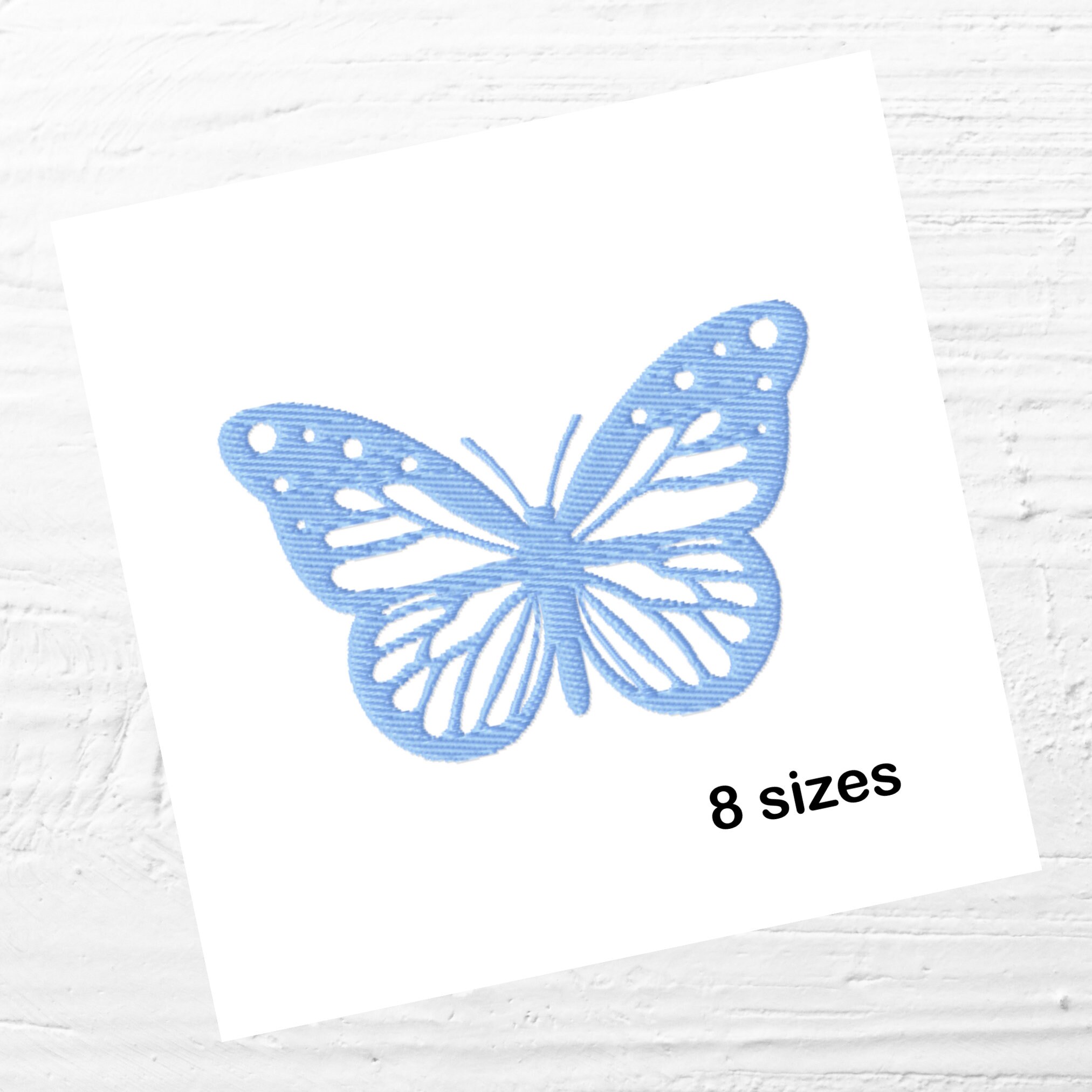 Butterfly Embroidery Designs Instant Download 8 Sizes Etsy