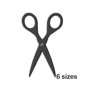 Scissors Embroidery Design, Instant Download in 6 Sizes