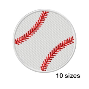 Baseball Softball Ball Embroidery Design, Instant Download in 10 Sizes