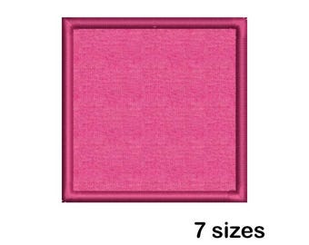 Square Applique Machine Embroidery Design, Frame Pattern, Digital Download