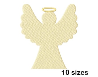 Angel Machine Embroidery Design, Christmas Angel Embroidery File, Instant Download