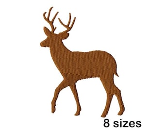 Herten silhouet machineborduurontwerp, Buck Stag borduurbestand, Instant Download