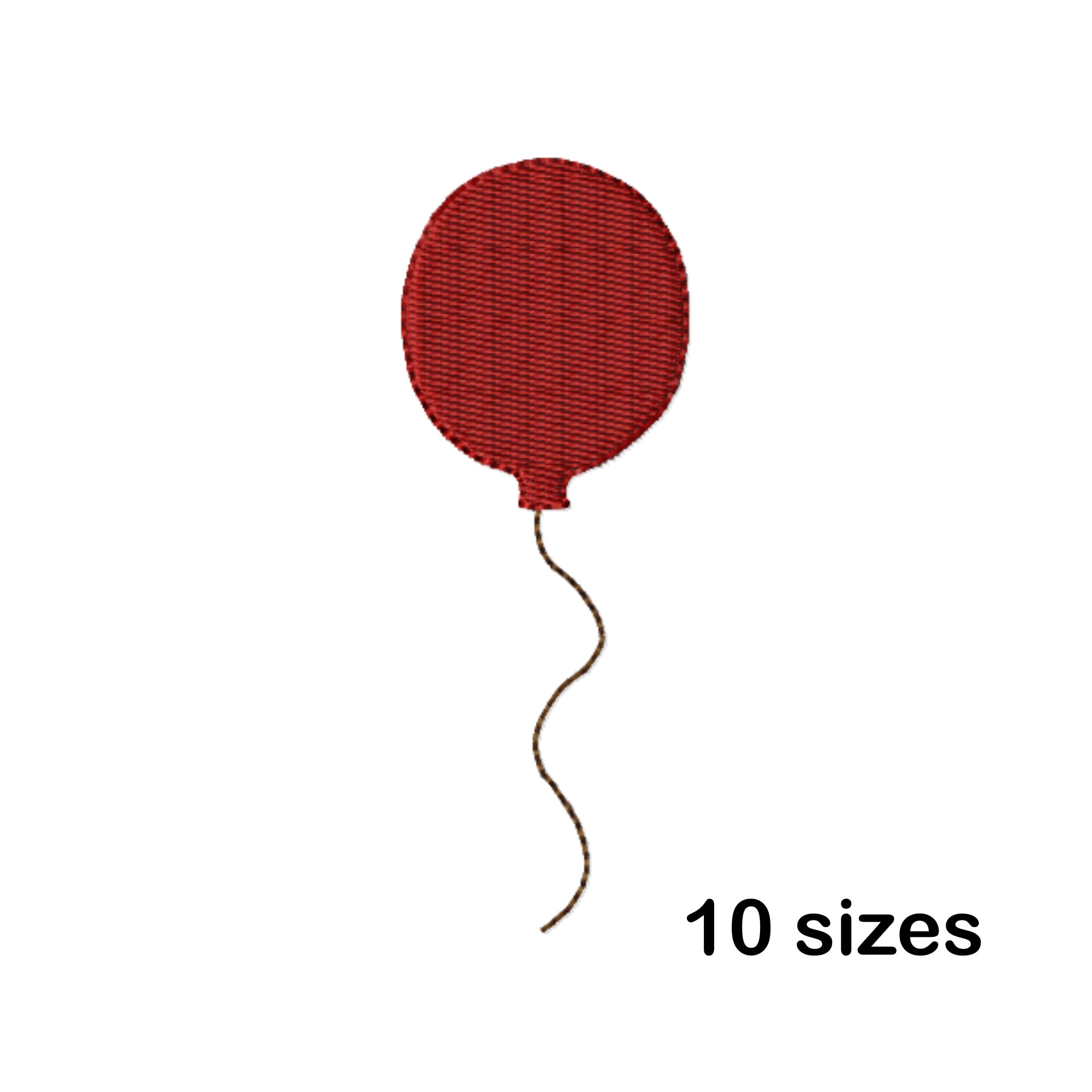 Balloon Embroidery Designs Instant Download 10 Sizes Etsy