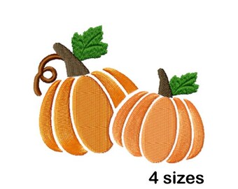 Pumpkins Machine Embroidery Design, Fall Pumpkin Patch, Instant Download