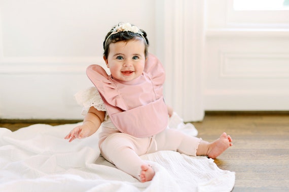 Waterproof Feeding Bib Apron for Baby Infant Girls Ruffle Frill 1st Birthday Baby Shower Gift Etsy UK