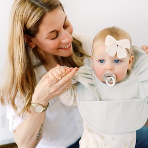Baby Infant Girl Ruffle Frill  Waterproof Feeding Bib with Pocket Cute BLW 6-24 Months Beautiful Baby Shower Gift