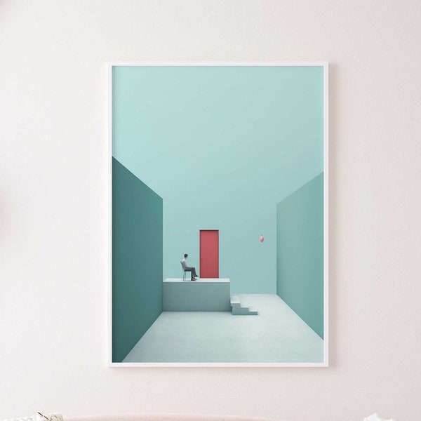 Minimalistisches Wandbild / Minimalistic Scene Poster Premium AP3146 / Minimal Art / Wandbild Wandbilder