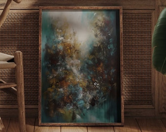 Abstrakte Kunst mit Acryl / Naturelle Töne / Poster Premium AP3051 / Abstract Art / Wandbilder