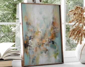 Abstrakte Kunst mit Acryl / leichte Töne / Poster Premium AP3061 / Abstract Art / Wandbilder