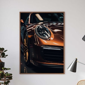 Porsche 911 Poster / Poster Premium AP3089 / Car Art / Wandbild Wandbilder