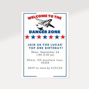 Top One Birthday Invite (Digital Download TEMPLATE)