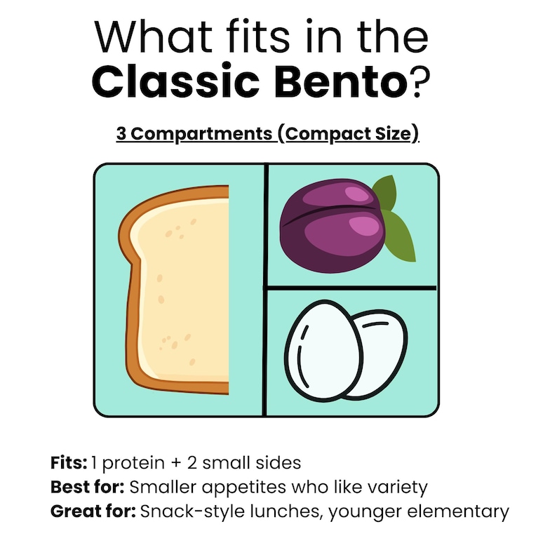 Personalized Bento Box for Kids | Back to School Lunch Box | Leakproof Silicone Lunch Container | Toddler Daycare Snack Box image 6