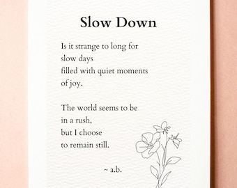 Inspirational Poem Print - Etsy