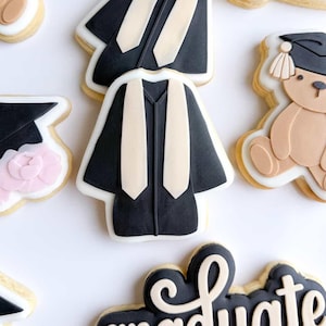 Graduation Gown Cookie Stamp & Cutter, 3D Printed