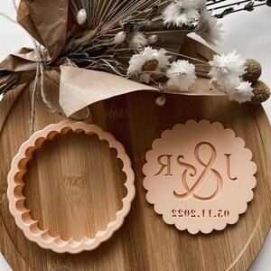 Custom Wedding Cookie Cutter & Fondant Stamp