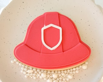Fire Fighter Helmet Cookie Stamp & Cutter