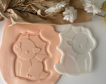 Triceratops Cookie Stamp & Cutter, Dinosaurs, 3D Printed