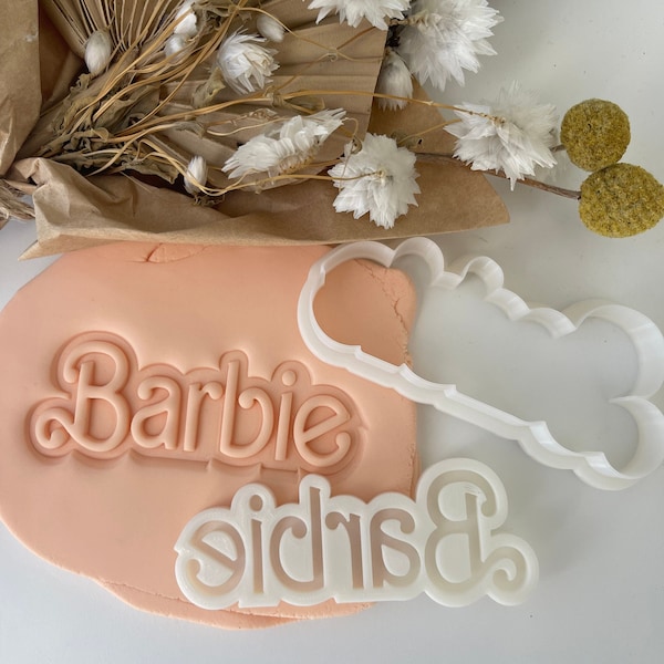 Personalise Me Font Cookie Cutter & Fondant Stamp, Debosser, Add your own Name or Text using the  Font, Name Cookie Stamp